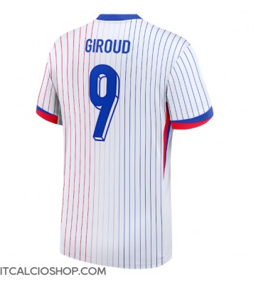 Francia Olivier Giroud #9 Seconda Maglia Europei 2024 Manica Corta